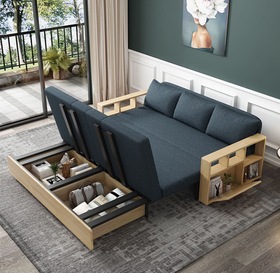 sofa giường ngủ bằng gỗ